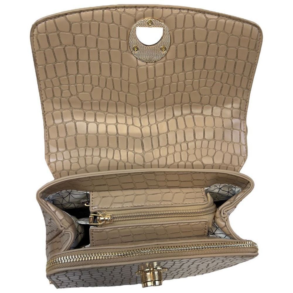 Moda Luxe Layne Backpack Nude Color Embossed - Picture 2 of 16